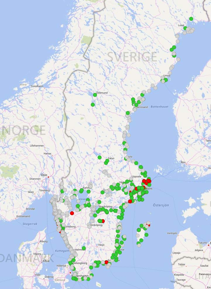 2016 - Hamnkartan https://hamnkartan.azurewebsites.net/ Var finns fritidsbåtshamn? Var finns tömningsstation? Fungerar eller fungerar inte tömningsstationer?