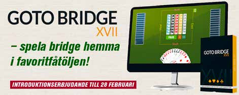 I dag är GOTO Bridge ett av de bästa spelprogrammen för bridgespelare i alla åldrar och kunskapsnivåer. Pris från 599 kr fram till 28 februari!