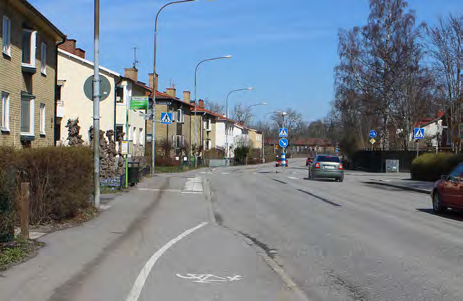 Gång- och cykelväg vid Tavastehusgatan i Ekeby.