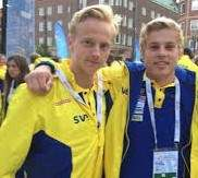 Wille och Sebbe från Junior-EM 2015 i