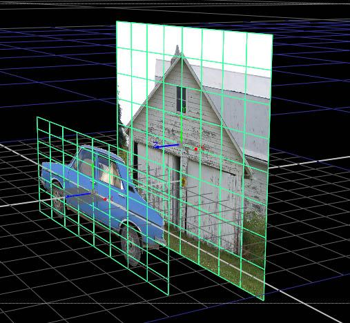 2.7 2.5D-compositing Normalt sett arbetar compositing program i en 2d värld. Lager och output från noder är begränsade till två dimensioner: X och Y.