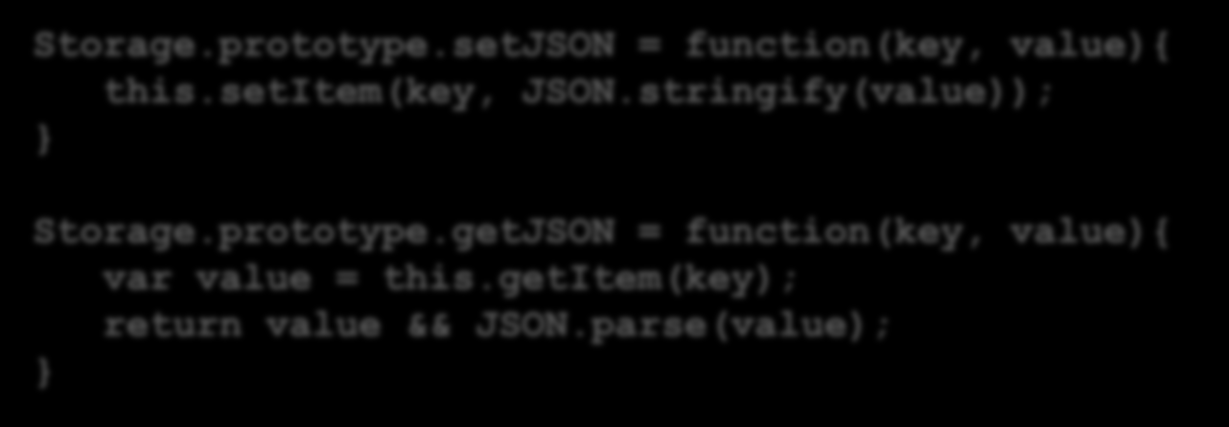 prototype.getJSON = function(key, value){ var value = this.