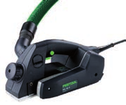 Festool elhyvel EHL 65 E-Plus Arbeta med mindre påfrestningar med hjälp av låg vikt och optimal tyngdpunkt. Låg höjd, ergonomiskt handtag och låg ljudnivå. Slät hyvlingsyta tack vare spiralstål.