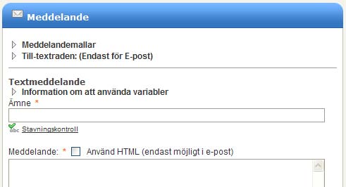 Skriv och skicka meddelandet Fyll i ämne och skriv ditt meddelande i boxen i mitten. Om du vill bifoga en fil, klickar du på knappen Bifoga filer.