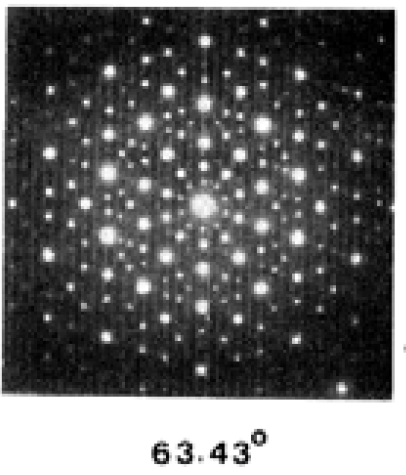 Men teorin för gitter som vi ovan beskrev visade ju att sådana kristaller är omöjliga! Den ursprungliga anteckningen och röntgenbilden från 8.4.