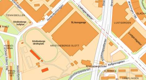 Startpromemoria för planläggning av Samverkanscentral och kontorsbebyggelse i stadsdelen Kristineberg Områdets läge och planarbetets syfte Planområdet som ligger i stadsdelen Kristineberg, inramas av