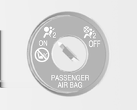 Stolar, säkerhetsfunktioner 47 Inaktivering av airbag Passagerarplatsens främre airbag måste inaktiveras om du ska montera ett barnsäkerhetssystem i sätet.