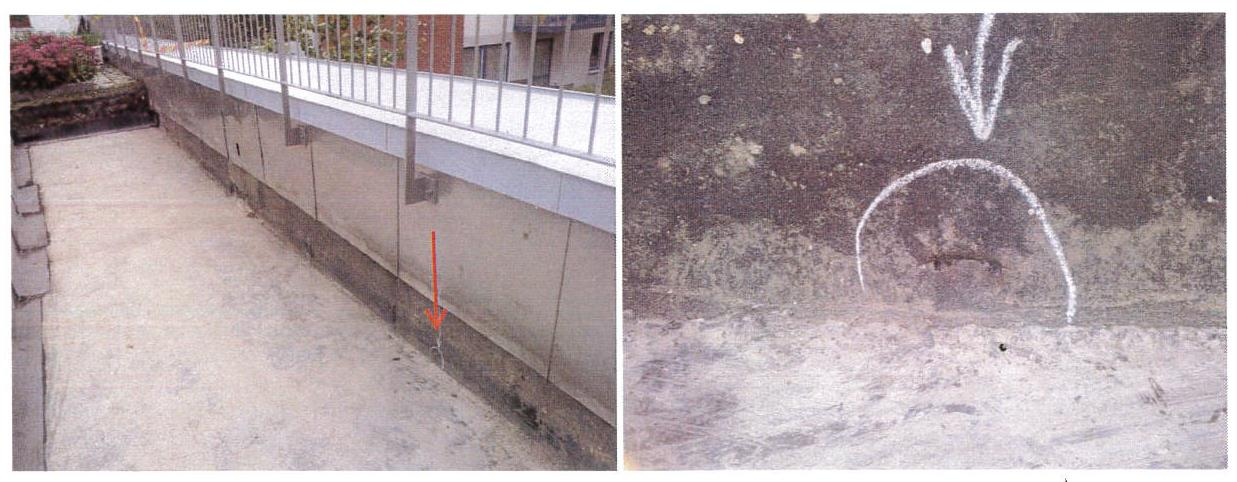 2. Exempel på problem EXEMPEL 1 Fel/Brist: I ett parkeringsgarage har det förekommit vattenläckage invid ytterväggen i samband med nederbörd.