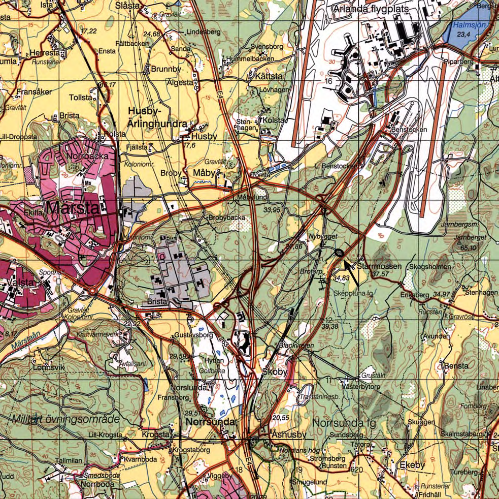 Figurbilaga till UV Mitt, Dokumentation av fältarbetsfasen 2005:23 Dnr 421-2619-1997 och 421-4445-1997 Kart- och ritmaterial: Henrik Pihl, UV Syd och Franciska Sieurin-Lönnqvist, Arkeobild Kartor ur