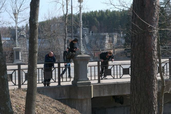 Fredag 18/4: Idag stod geocaching på schemat, med syfte att uppleva Finska Karelens