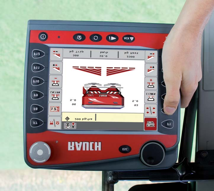 ISOBUS Använda synergier öka effektivitet Den innovativa ISOBUS-teknologin från RAUCH för AXIS-vågcells - maskinen 50.