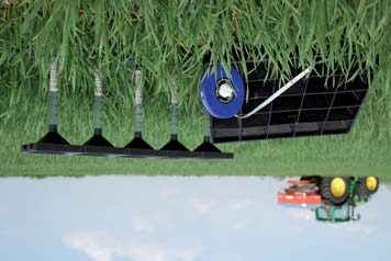 RAUCH-kit för fälttest tillåter att man kontrollerar och rättar till fördelningen snabbt och enkelt på fältet.