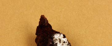 Det metalliska järnet i provet har en heterogen sammansättning (Fig. 43). Mestadels dominerar ferrit, dvs. kolfritt eller lågkolhaltigt.