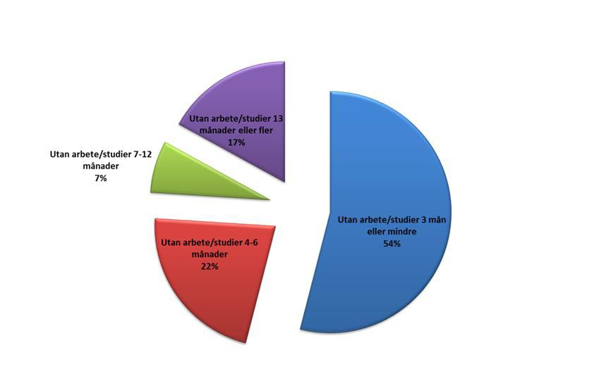 6 ( 1 6 ) 3. VOLYMER, INSATSER OCH RESULTAT För perioden den 1 juni 2013 till den 31 december 2014 har totalt 755 personer haft insatser via utförare inom den upphandlade verksamheten.