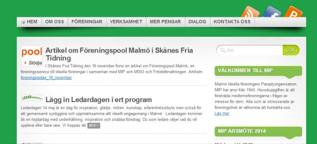 Styrelsen för MIP Malmö Ideella föreningars Paraplyorganisation får härmed avge sin berättelse över verksamheten för år 2013.