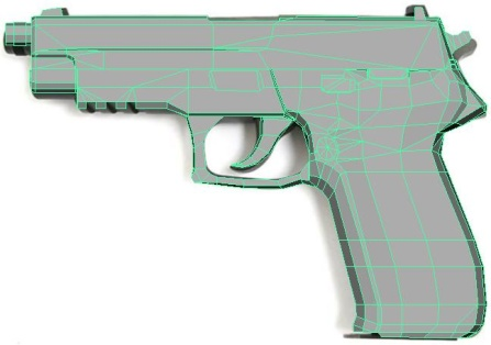 4 Metod: Allmänt om mina modelleringstekniker Jag börjar vanligtvis med att konstruera lågpolygonmodellen efter en serie referensbilder eller koncept, se figur 1.