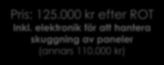 Besparing: 9000 kr/år Sparar: 750 kg