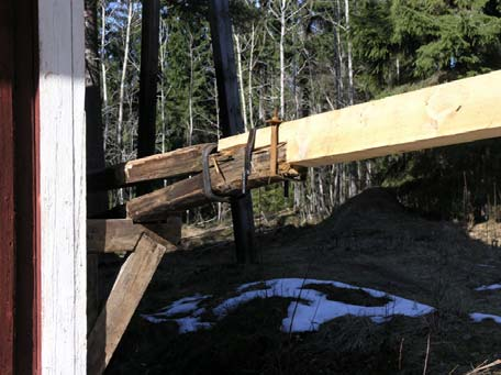 Skarvning halvt i halvt i anslutningen mellan