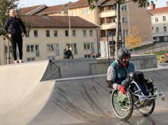 RaceRunning, sideby-side-cykling, gympa, bågskytte och WCMX (wheelchair-motorcross) stod på schemat.