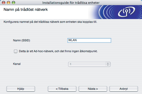 Om åtkomstpunkten är inställd på att inte sända ett SSID kan du lägga till det manuellt genom att klicka på Lägg till.