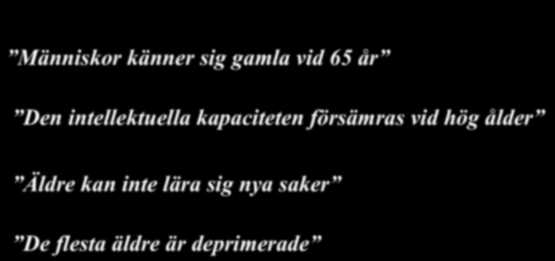 gamla vid 65 år Den intellektuella kapaciteten