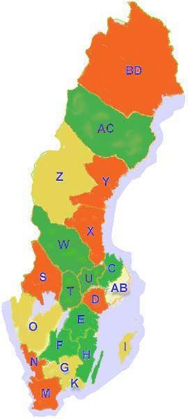 Landsting med påbörjad registrering i HabQ C Uppsala läns landsting E Östergötlands läns landsting F Jönköpings läns landsting H Kalmar läns landsting AC - Västerbottens läns landsting W -
