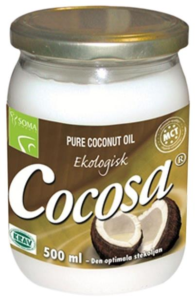 mikrober. Majoriteten av fettsyrorna i kokosolja är dessutom medellånga fettsyror, så kallade MCT (Medium chain triglyceride) fettsyror.