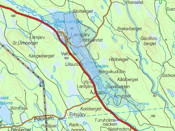 Övre Lansjärv Kort beskrivning Lansjärvsområdet är rikt på fornlämningar.