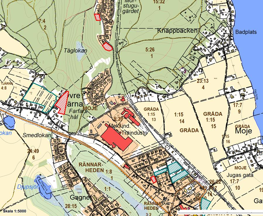 11 Gagnef norr om Rv 70 I södra delen av Gagnef äger kommunen ett mindre markområde i anslutning till Gagnefsgården där en äldre