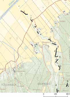 visas i bilaga 1. Vattenbiotopen Ekån har karterats vid medelvattenföring från mynningen i Viskan till utloppet av Lilla Eksjön.