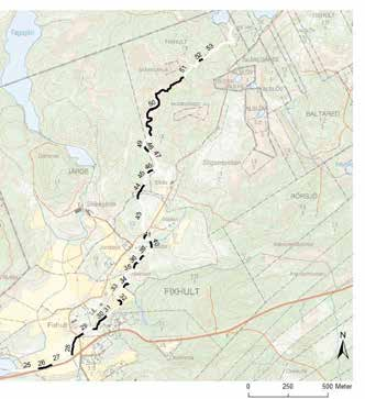 Fälån Inventeringsdatum 2012-07-04 & 2012-07-06 Avrinningsområdesyta 30,9 km 2 Biotopkarterare Vattendragets längd Vattenföring vid inventering Medelbredd Maxbredd Minbredd Medeldjup