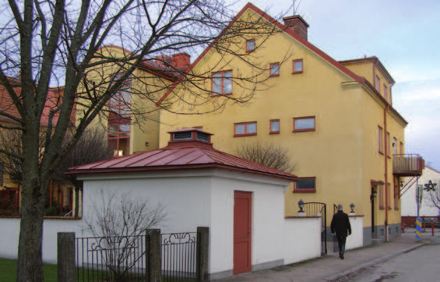 Kulturhistoriskt värdefull bebyggelse Byggadera i Älmhults cetrum iveterades 0 och av Smålads museum.