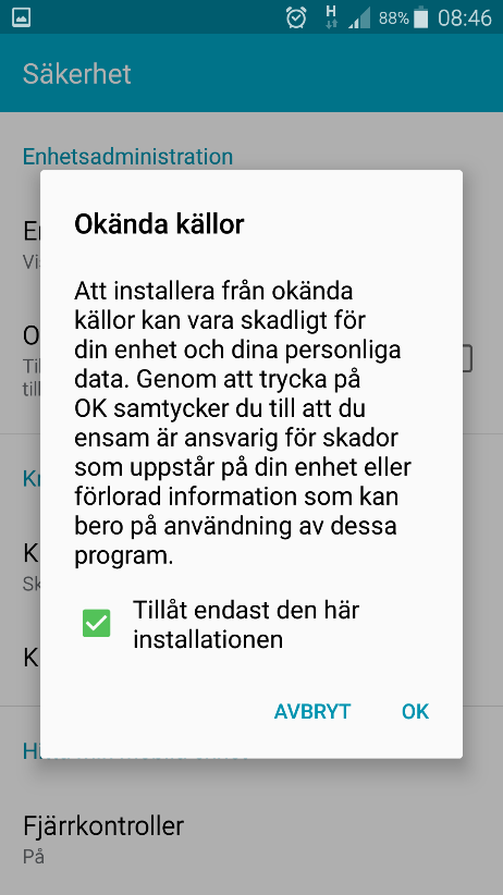 Detta görs i SETTINGS i övre kanten på "Sentax Speed" applikationen: Mailadress: Lösenord: Glidsensor: För att få nyheter om uppdateringar