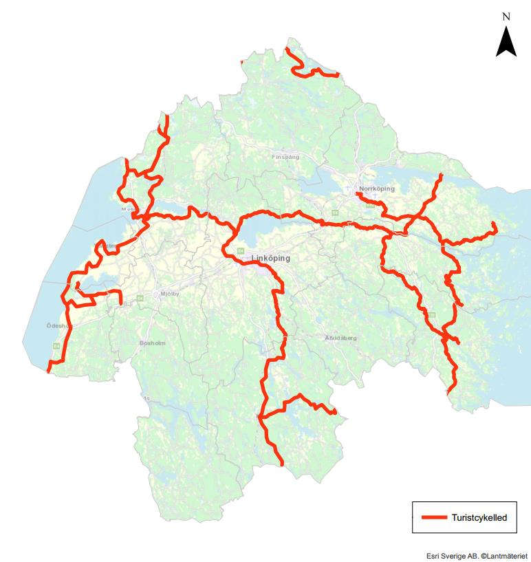 21 Trivector Traffic I denna utredning har kartan med förutsättning för cykling i blandtrafik använts för att bedöma om något av de stråk där potential för regional cykling finns har delsträckor där
