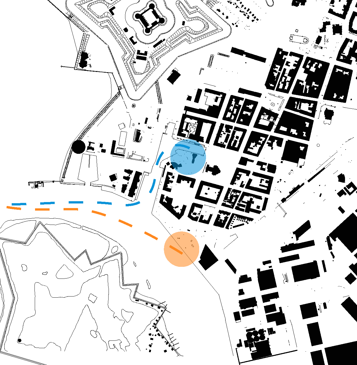 Södra Centrum Det har länge funnits planer på att flytta den befintliga färjeterminalen för Ventrafiken till Skeppsbrokajen.