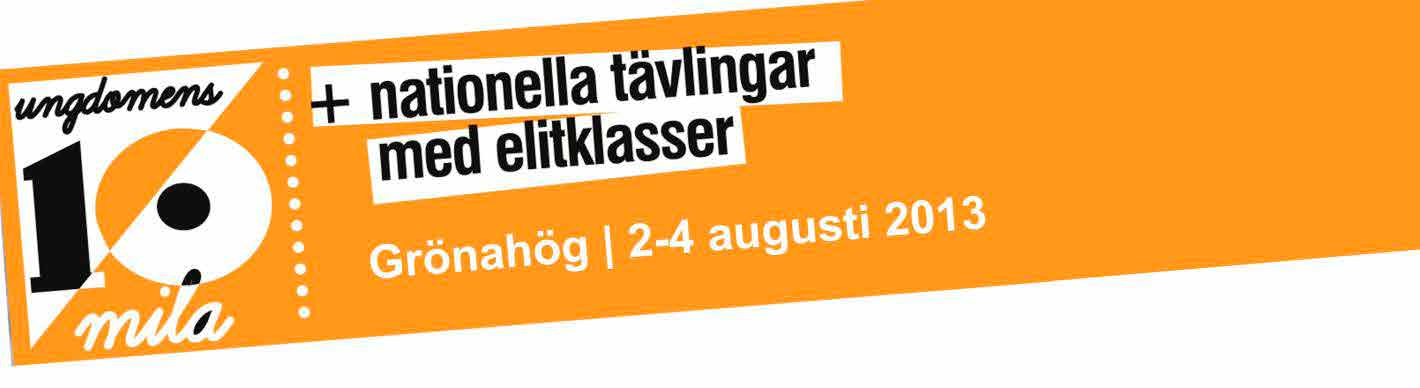 PM UNGDOMENS TIOMILA 2013 2-3 AUGUSTI GRÖNAHÖG, ULRICEHAMN