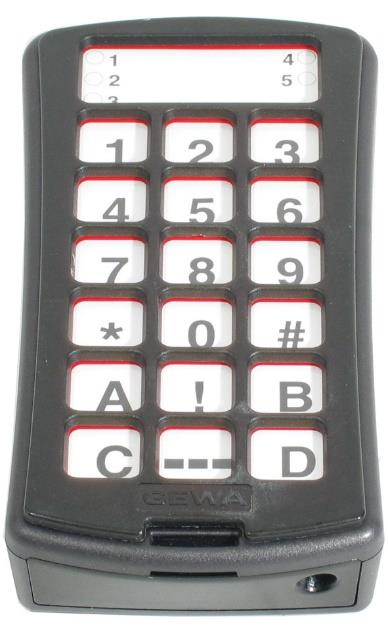 Valfri knapp på annan sändare som skall läras in 0-9, * # Knapp 0-9, *, # på Control 18 A B C D Knapp A B C D på Control 18!