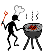 Ledning När du håller i en grillpinne av bara järn när du grillar korv kommer du snart inte kunna hålla i pinnen längre.