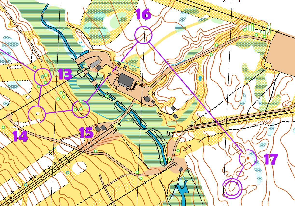 11. Downhill Sprint Västra Kalveln Kör riksväg 66 och sväng av mot Tandådalen östras fjällanläggning (Pulsen). Parkera vid den stora parkeringen (violett cirkel på kartan). GPS koordinater: 61.