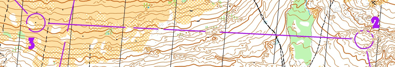 190808, 12.957229 Träna på sluttningsorientering i fjällterräng.