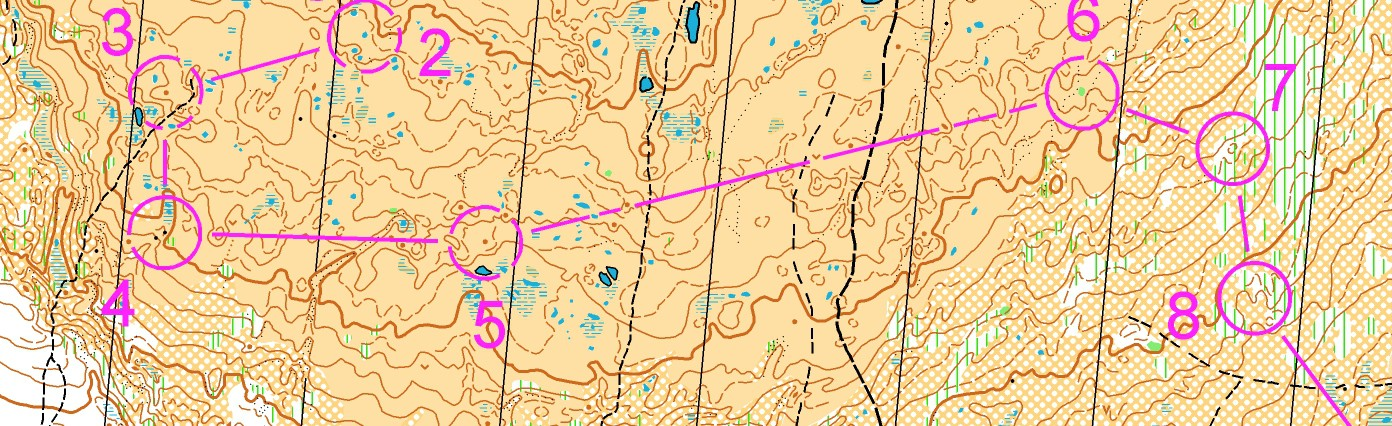 3. Medel Gusjösätern Kör riksväg 66 och sväng av mot Tandådalen östras fjällanläggning (Pulsen). Parkera vid den stora parkeringen (violett cirkel på kartan).