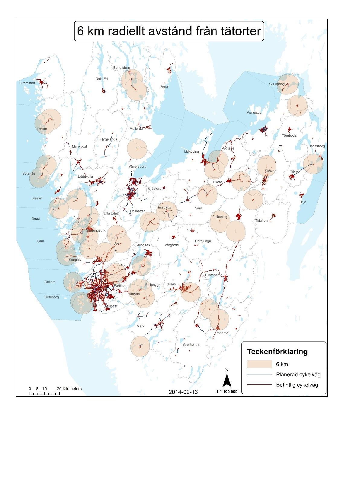 Regional cykelplan Nulägesanalys klar Nästa steg - förslag Kriterier Se var det finns potential för ett ökat cyklande genom att binda