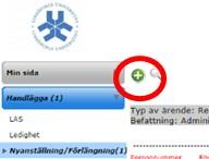 4. Välj vilken typ av anställningsärende som avses: - LSG (nyanställning) för nyanställningar som ska för kännedom till LSG - LSG (förlängning förändrad anställning) för anställningar för personer