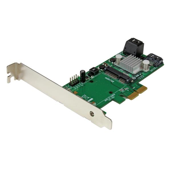 PCI Express 2.0 SATA III 6 Gbps RAIDkontrollerkort med 3 portar, msata och HyperDuo nivåindelad SSD-lagring Product ID: PEXMSATA343 PEXMSATA343 PCI Express 2.