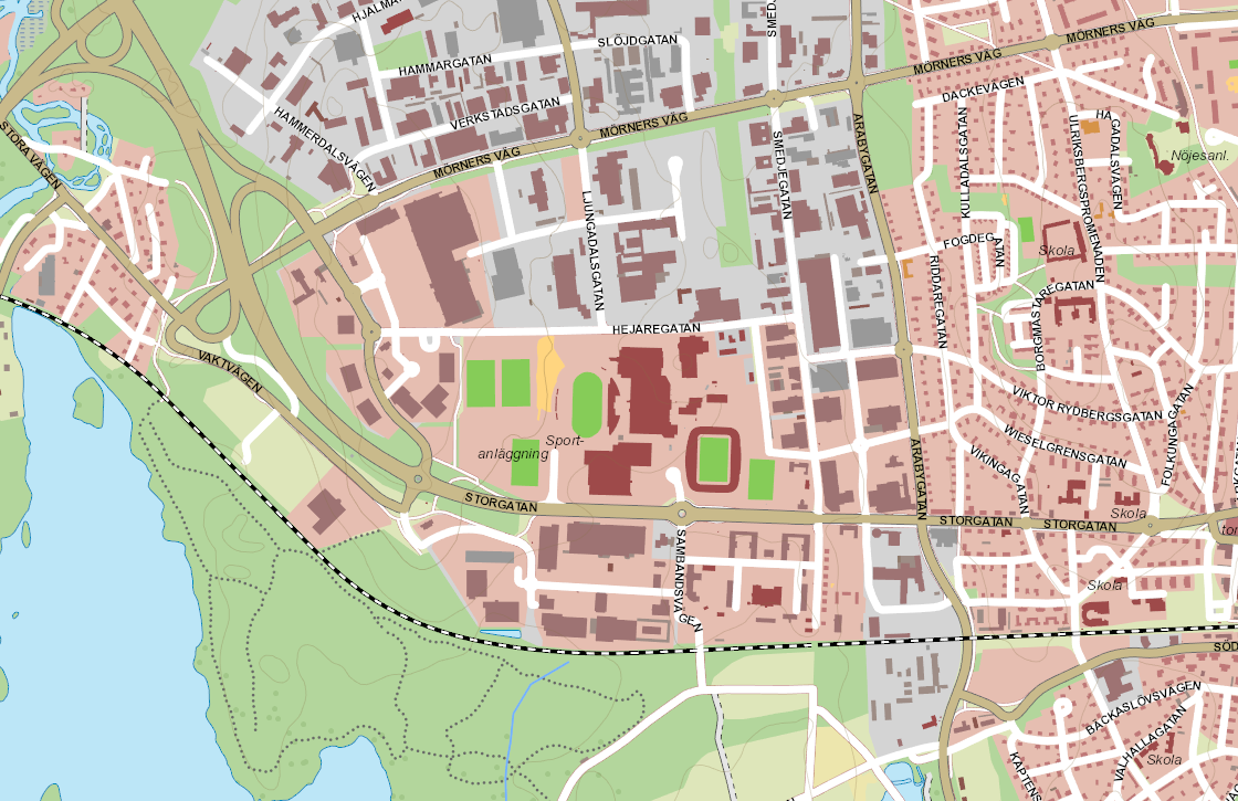 TIDIGARE STA LLNINGSTAGANDEN Översiktskarta Detaljplaner inom planområdet Nummer: Namn: Laga kraft Genomf.