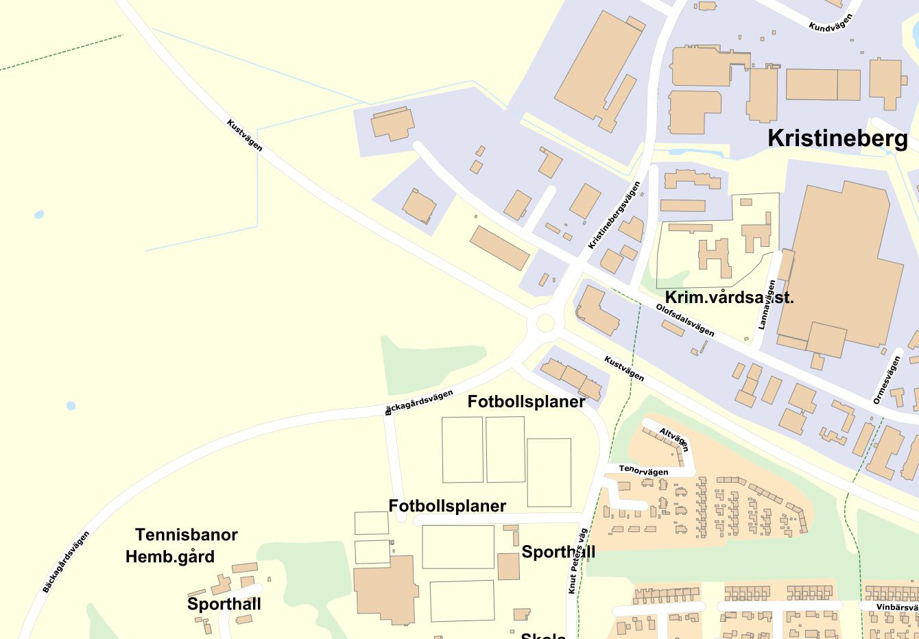 PLANDATA Lägesbestämning och areal Planområdet är beläget i östra utkanten av Halmstad tätort i anslutning till Kristenebergs industriområde.