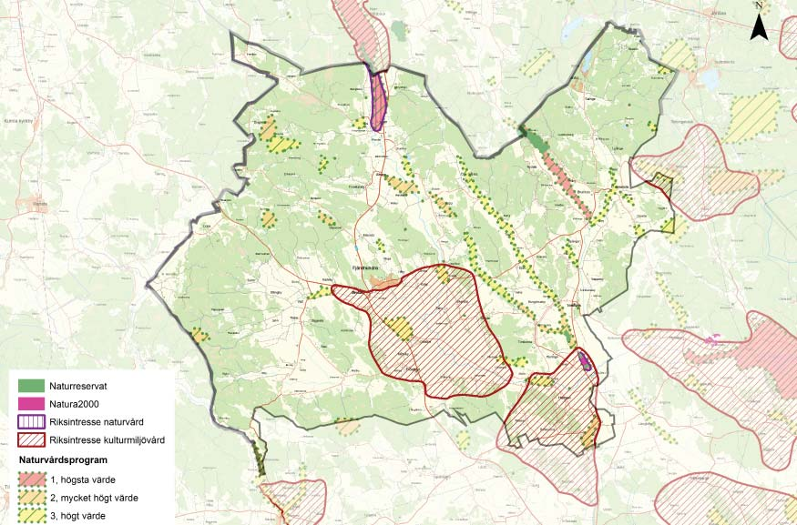 Riksintressen och hänsynsområden Fjärdhundrabygdens odlingslandskap vid Frösthult, Simtuna och Torstuna är utpekat som riksintresse för kulturmiljövård då det utgörs av ett slättlandskap med ett