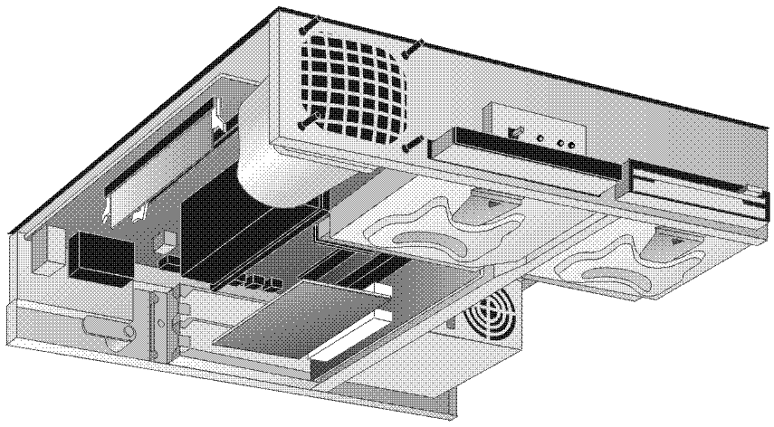 3 Med Pentium-processor Platser för tillbehörskort Strömförsörjningsenhet Stigarkort Processor Diskettenhet Systemkort Primärminne Ventilationsenhet och fläkt CD-ROM-enhet Hårddisk Med