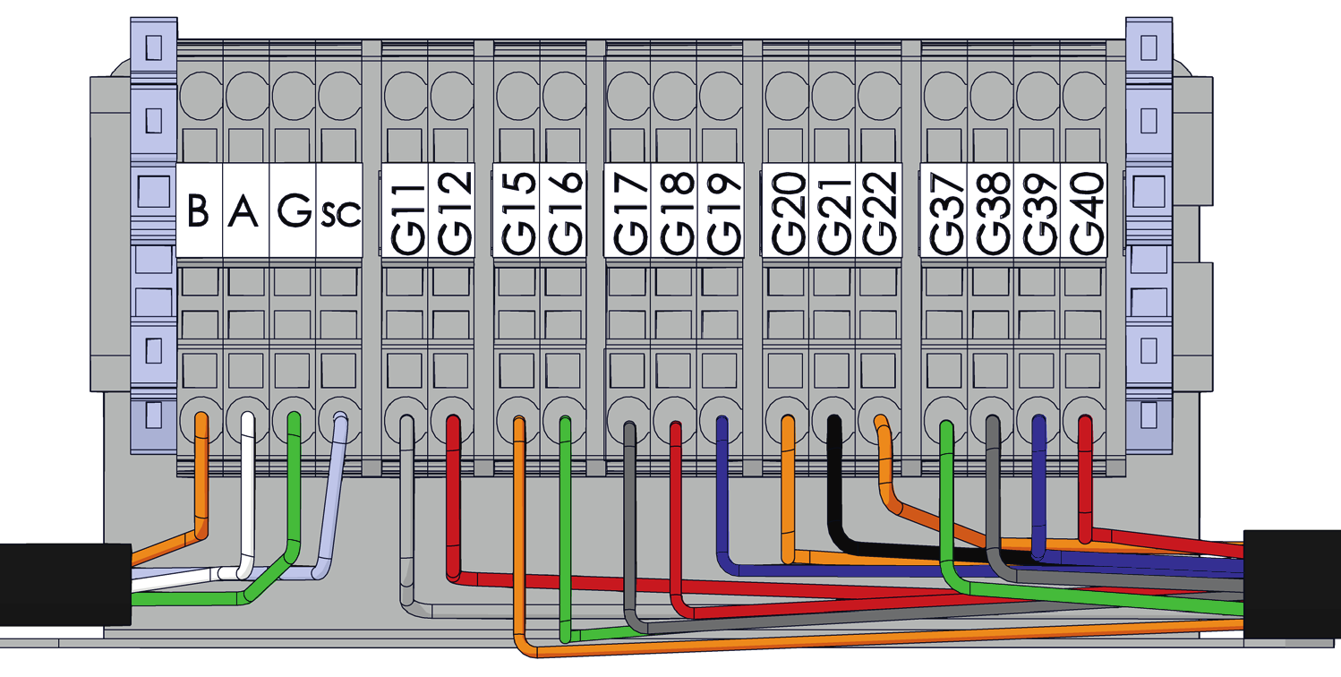 5.2 Funktionsförteckning Funktion Reläkort [A] Givare [B] Pump [G] Ventil [Y] Övrigt Grundinstallation (A2) (X2) B11, B15, (B18), B103 (G5), (G11) Y21 COM HP - VP A1* Returtemp, installation utan VP
