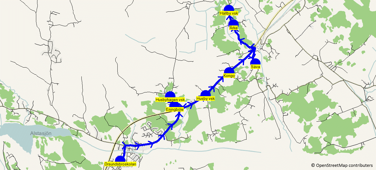 2016-10-21 11:31:27 Karta för Tur M3707 M3707 15.05 15.